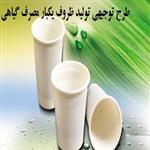 طرح توجیهی تولید ظروف یکبار مصرف گیاهی pdf - طرح توجیهی فرآورد های یکبار مصرف گیاهی 